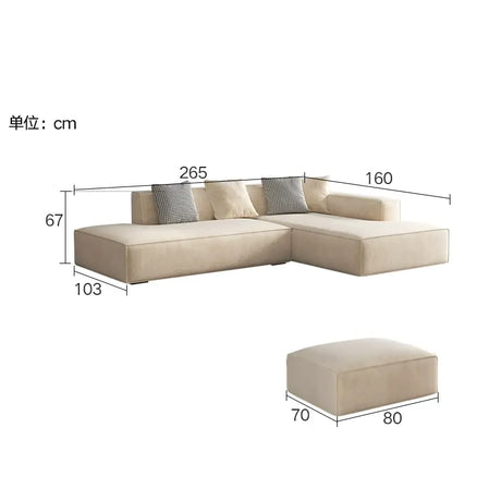 LATE AUTUMN Modern Scandinavian Minimalist Cream Sofa from LATE AUTUMN