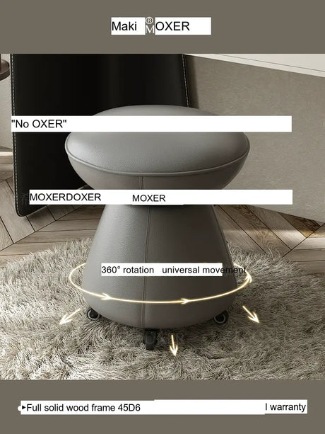 MOXER Zephyra Luxurious Swivel Makeup Stool from MOXER