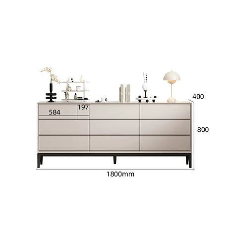 LINYUE Silas Italian Minimalist Eight-Drawer Storage Unit from LINYUE