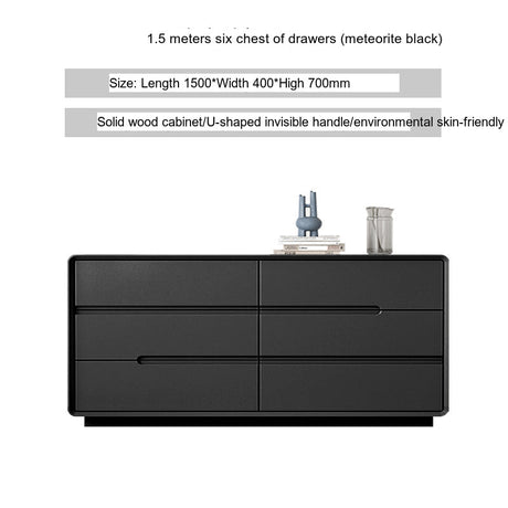 LINYUE Alaric Italian Solid Wood Eight-Drawer Storage Cabinet from LINYUE