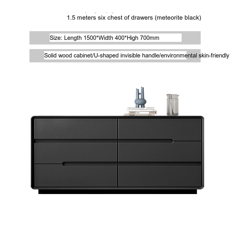 LINYUE Alaric Italian Solid Wood Eight-Drawer Storage Cabinet from LINYUE