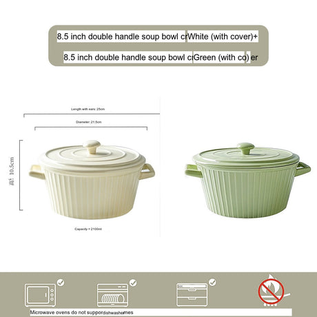 MOSE Striped Double-Ear Soup Bowl from MOSE
