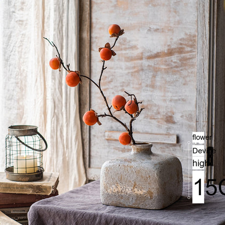 JUHAN Thalassa Lush Decorative Simulation Persimmon Branches from JUHAN