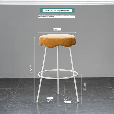 ABOUT WHITE Marcellus Elegant Luxury Bar Stool from ABOUT WHITE