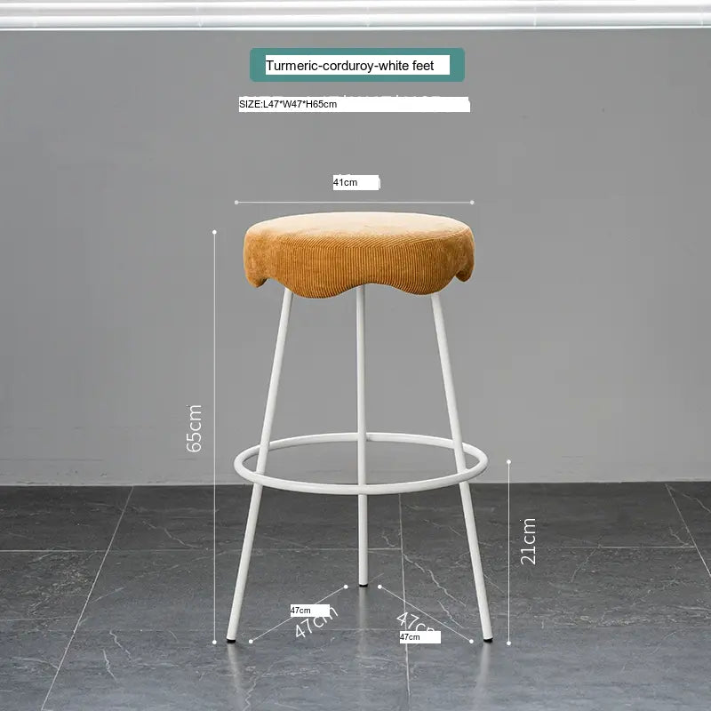 ABOUT WHITE Marcellus Elegant Luxury Bar Stool from ABOUT WHITE