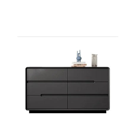 LINYUE Gideon Italian Black Minimalist Multi-Drawer Cabinet from LINYUE