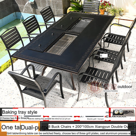 MOJIA Vesper Family-Size Electric BBQ & Hot Pot Table for Shared Dining from MOJIA