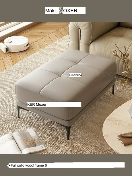 MOXER Juniper Solid Wood Footrest Compact Living Room Stool from MOXER