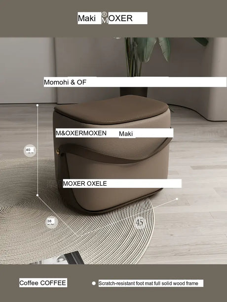 MOXER Isolde Elegant Solid Wood Footstool from MOXER