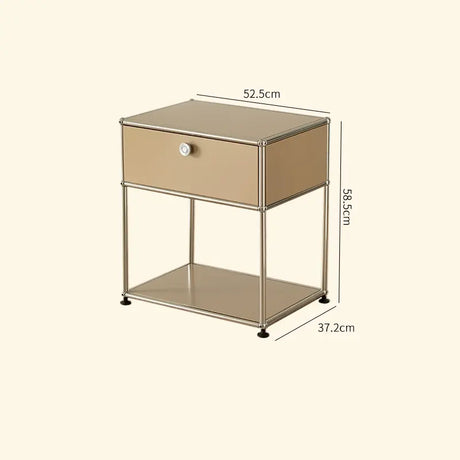 LAIMO Beatrice Retro Modular Stainless Steel Living Room Cabinet from LAIMO