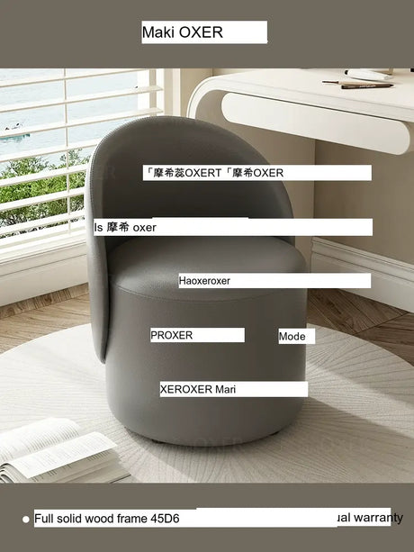 MOXER Aria Luxury Movable Makeup Stool from MOXER
