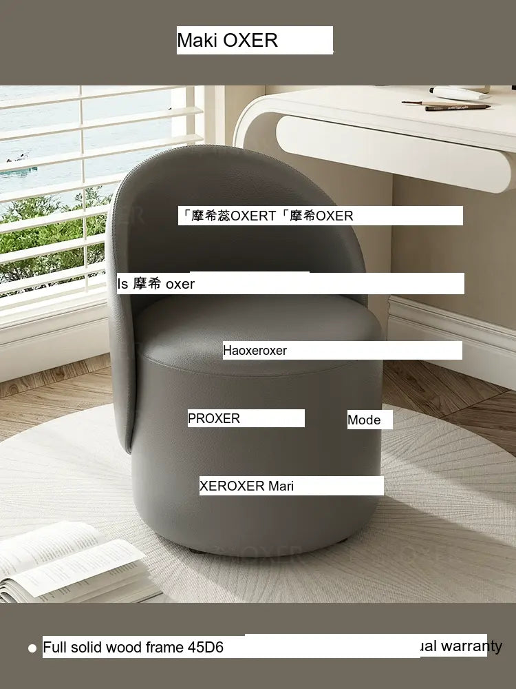 MOXER Aria Luxury Movable Makeup Stool from MOXER