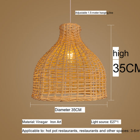 BOJI Azura Elegant Woven Coffee Ceiling Lamp from BOJI