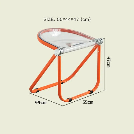 LAZYSPACE Noah Transparent Folding Chair from LAZYSPACE