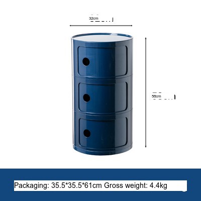 NIYE Aveline Minimalist Round Storage Side Table from NIYE