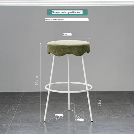 ABOUT WHITE Marcellus Elegant Luxury Bar Stool from ABOUT WHITE