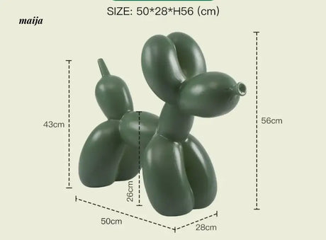 LAZYSPACE Violet Balloon Dog Stool from LAZYSPACE