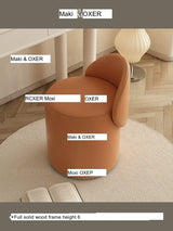 MOXER Elowen Luxurious Leather Makeup Stool from MOXER