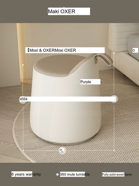 MOXER Ikebana Elegant Cream Makeup Stool from MOXER