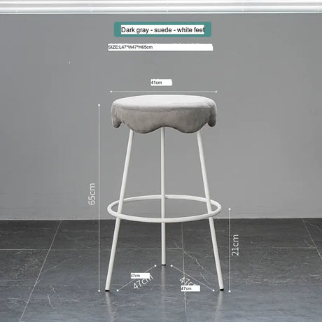 ABOUT WHITE Marcellus Elegant Luxury Bar Stool from ABOUT WHITE