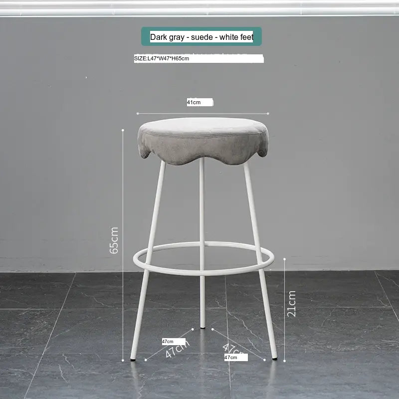 ABOUT WHITE Marcellus Elegant Luxury Bar Stool from ABOUT WHITE