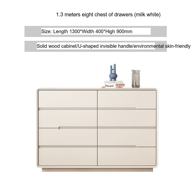 LINYUE Alaric Italian Solid Wood Eight-Drawer Storage Cabinet from LINYUE