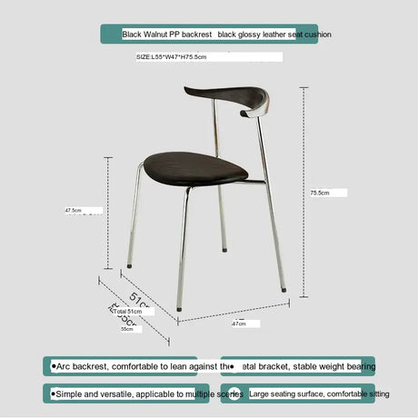 ABOUT WHITE Sapphira Elegant Retro Solid Wood Dining Chair from ABOUT WHITE