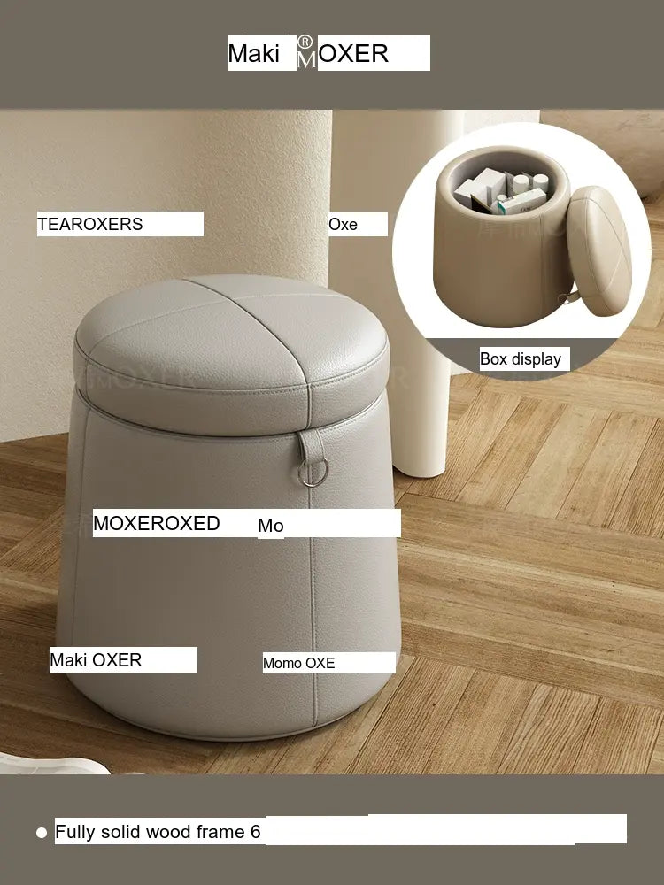MOXER Lucinda Elegant Light Luxury Makeup Stool from MOXER