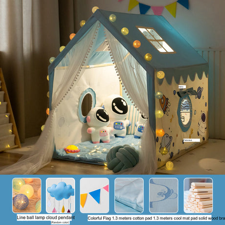 LITTLE DOVE Santiago Enchanted Indoor Castle Tent Playhouse from LITTLE DOVE