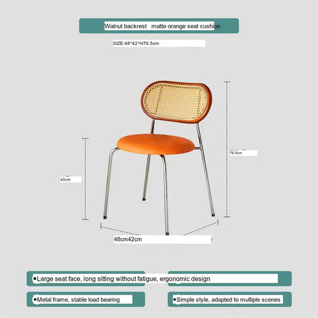 ABOUT WHITE Lisella Retro Chic Light Luxury Dining Chair from ABOUT WHITE