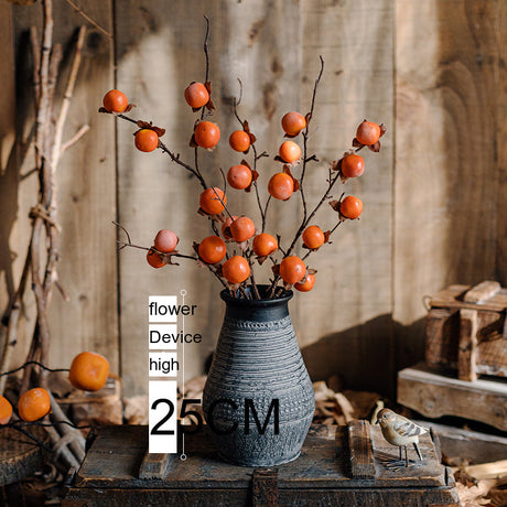 JUHAN Thalassa Lush Decorative Simulation Persimmon Branches from JUHAN