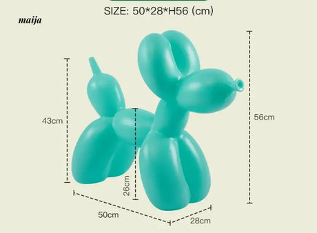 LAZYSPACE Violet Balloon Dog Stool from LAZYSPACE