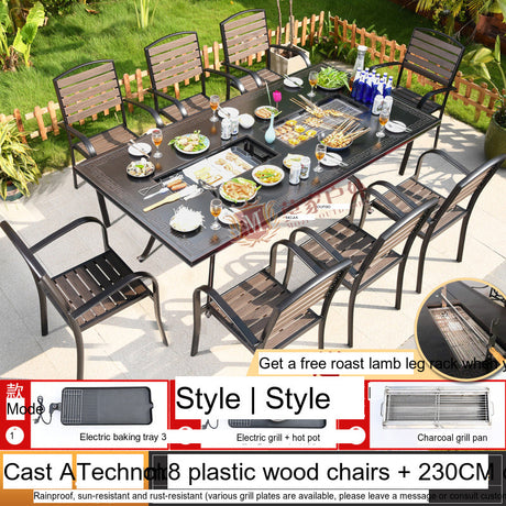 MOJIA Vesper Family-Size Electric BBQ & Hot Pot Table for Shared Dining from MOJIA