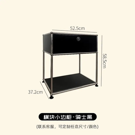 LAIMO Beatrice Retro Modular Stainless Steel Living Room Cabinet from LAIMO