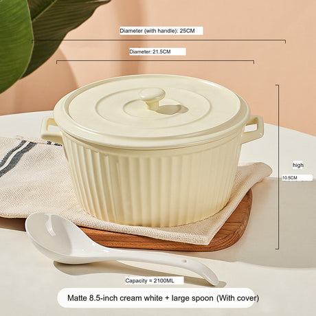MOSE Striped Double-Ear Soup Bowl from MOSE