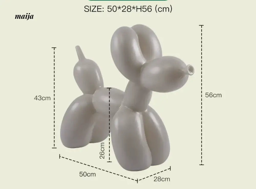 LAZYSPACE Violet Balloon Dog Stool from LAZYSPACE