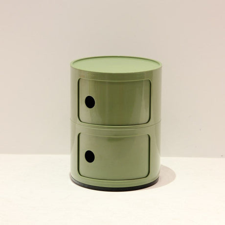 NIYE Aveline Minimalist Round Storage Side Table from NIYE