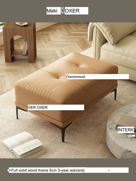 MOXER Elowen Luxe Solid Wood Latex Footstool from MOXER