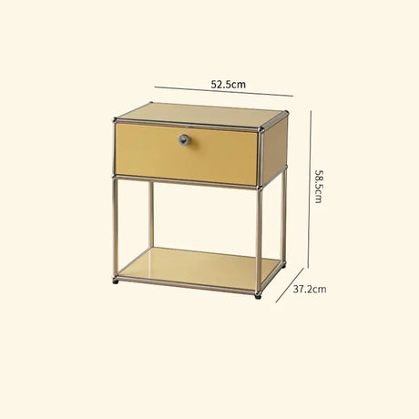 LAIMO Beatrice Retro Modular Stainless Steel Living Room Cabinet from LAIMO