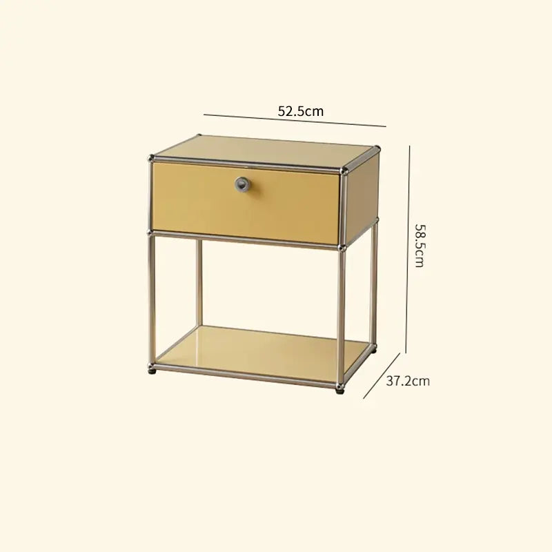 LAIMO Beatrice Retro Modular Stainless Steel Living Room Cabinet from LAIMO