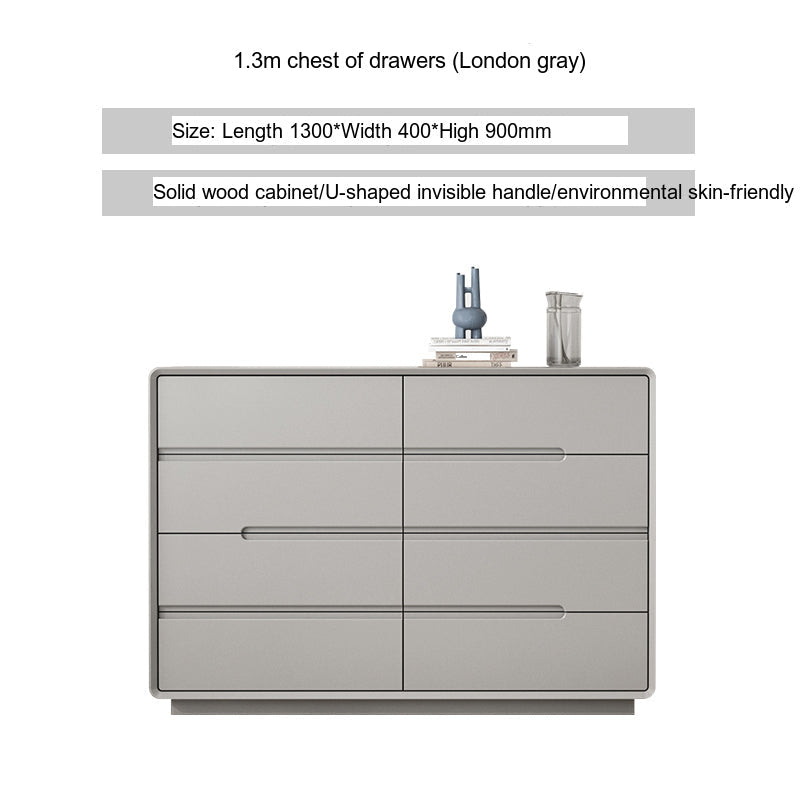 LINYUE Alaric Italian Solid Wood Eight-Drawer Storage Cabinet from LINYUE