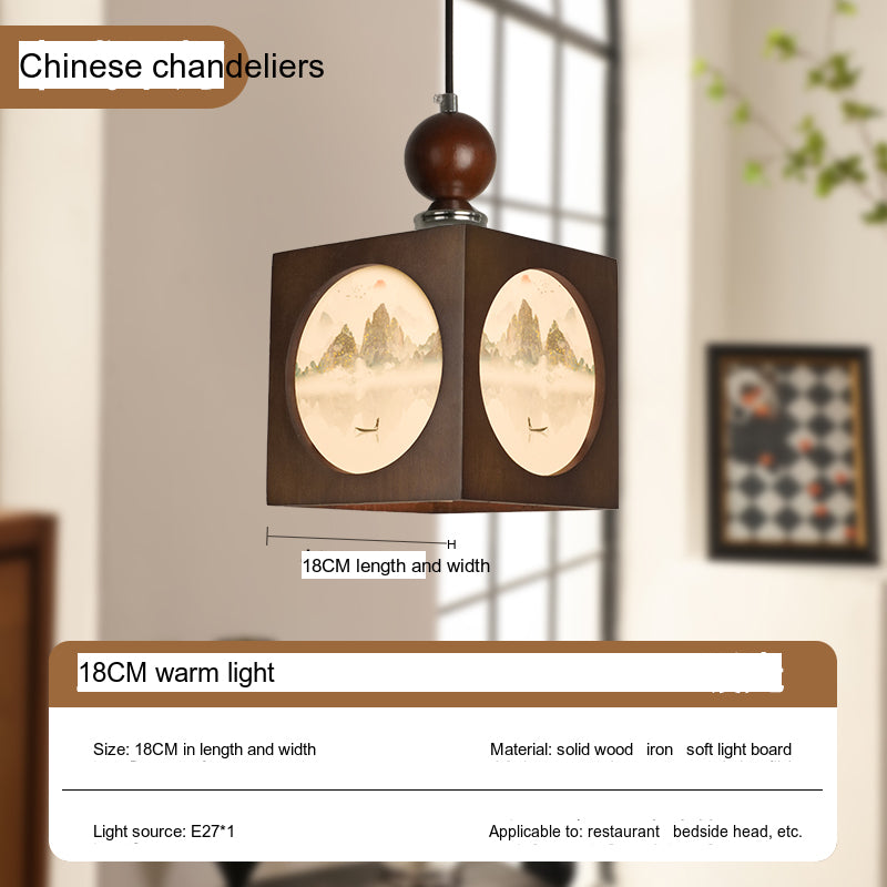 BOJI Kaori Elegant Wooden Japanese Ceiling Lamp - Outdoor Gazebo Light from BOJI