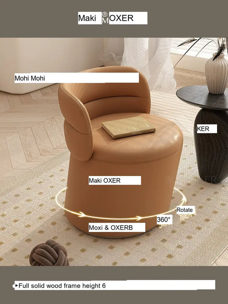 MOXER Marisol Sleek High-Quality Makeup Stool from MOXER