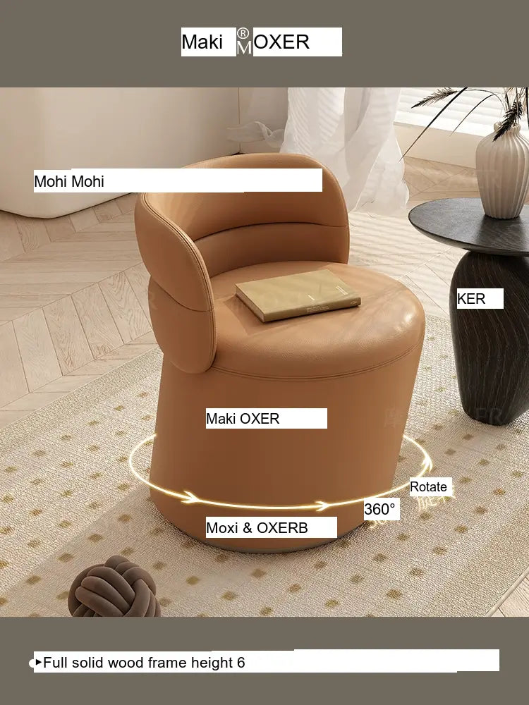 MOXER Marisol Sleek High-Quality Makeup Stool from MOXER