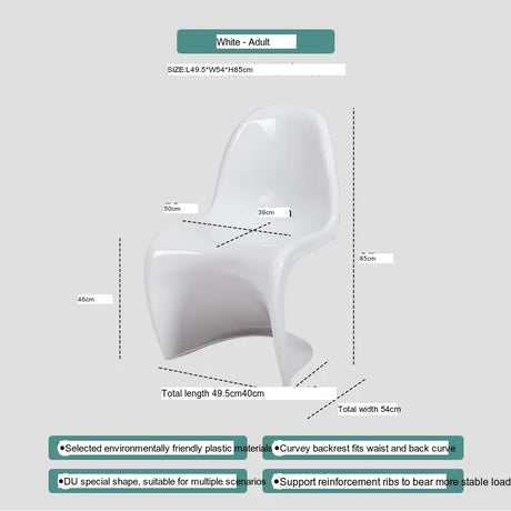 ABOUT WHITE Jintae Minimalist Transparent Dining Chair from ABOUT WHITE