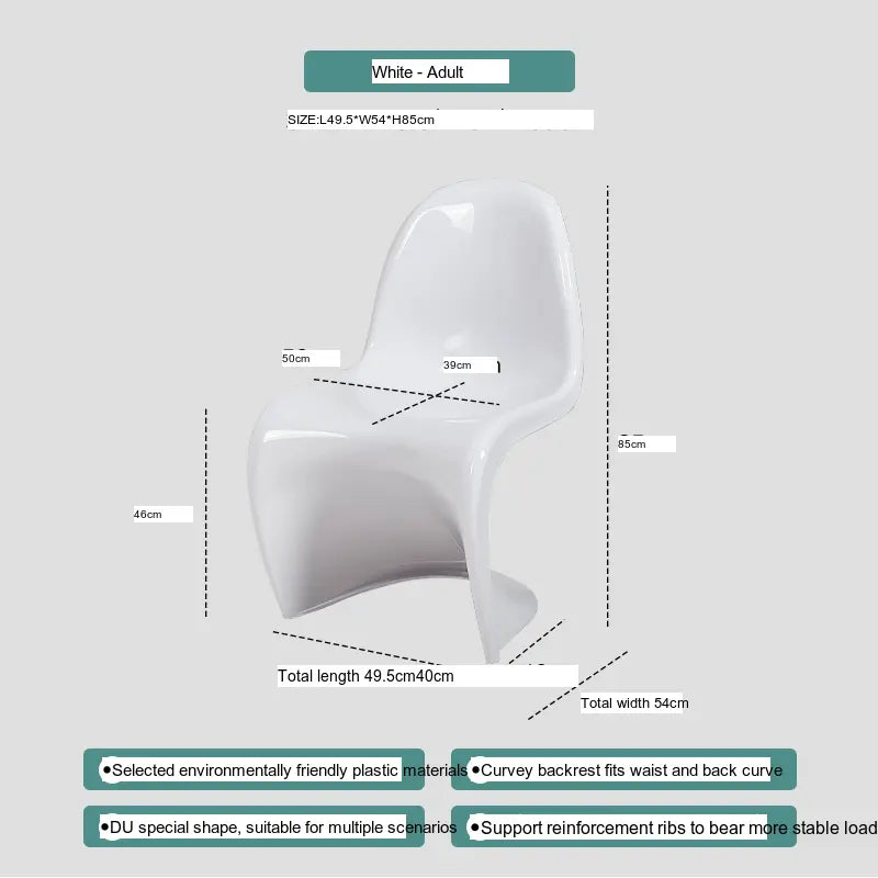 ABOUT WHITE Jintae Minimalist Transparent Dining Chair from ABOUT WHITE