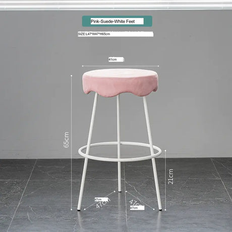 ABOUT WHITE Marcellus Elegant Luxury Bar Stool from ABOUT WHITE
