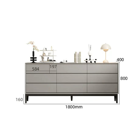 LINYUE Silas Italian Minimalist Eight-Drawer Storage Unit from LINYUE