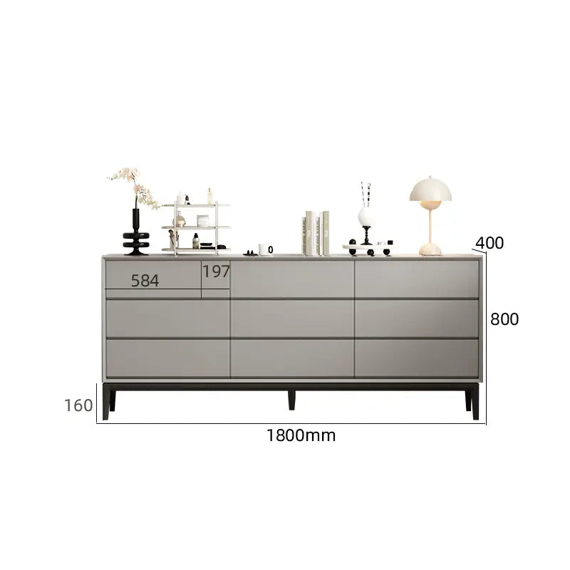 LINYUE Silas Italian Minimalist Eight-Drawer Storage Unit from LINYUE