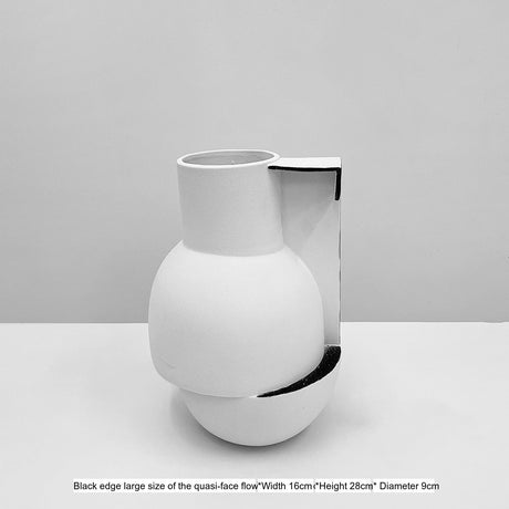 VAVINCI Aeliana Artistic Geometric Ceramic Flower Bottle from VAVINCI
